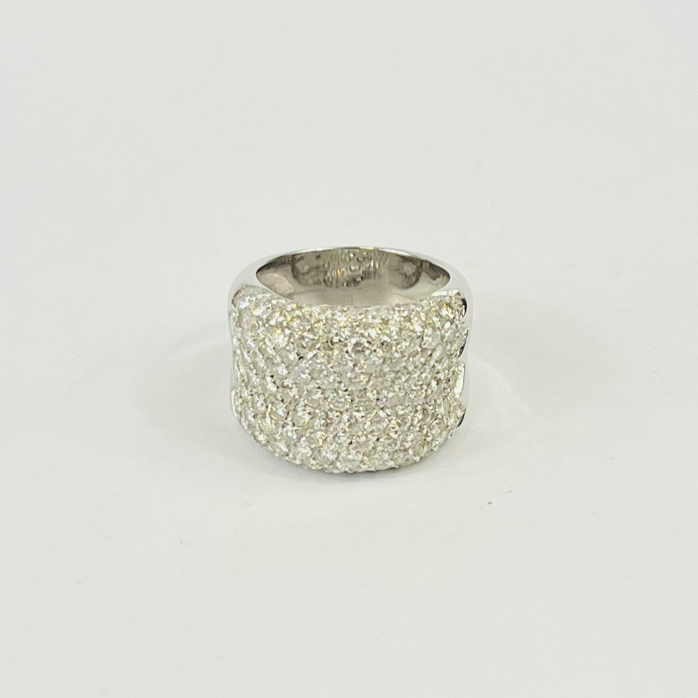 Bague Bandeau Pavage Diamants