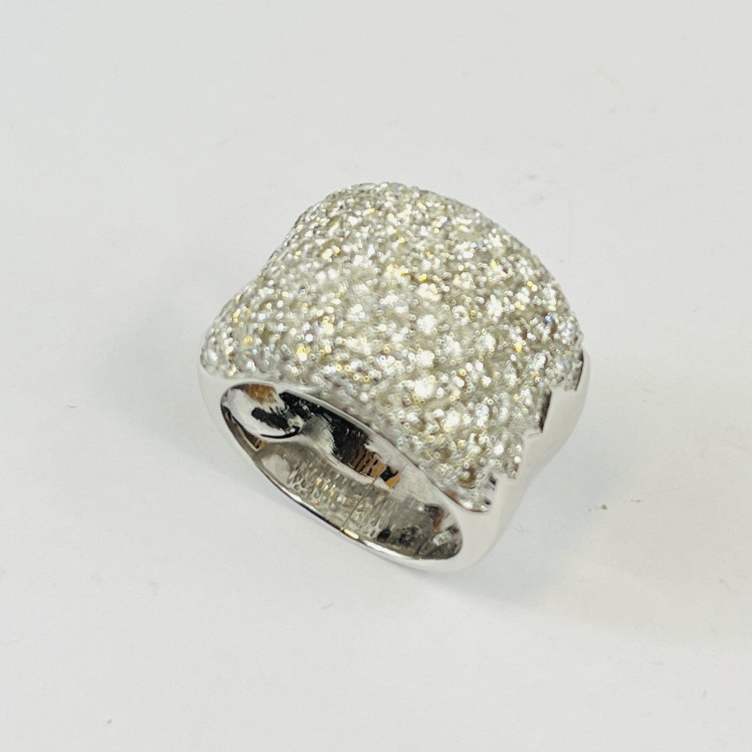 Bague Bandeau Pavage Diamants