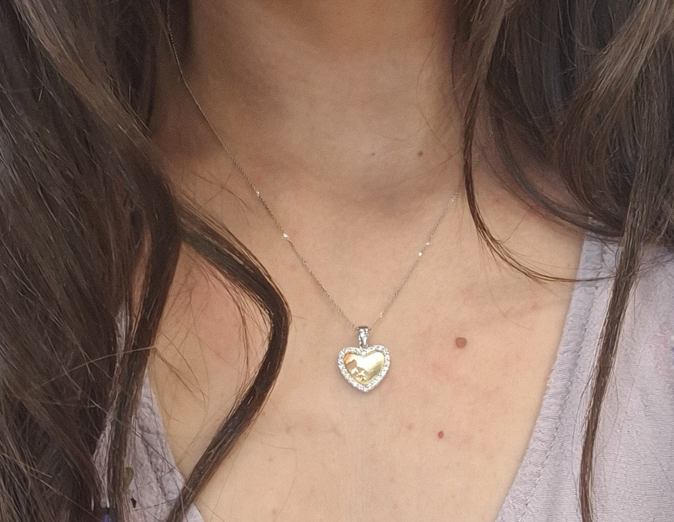 Collier 2 Ors et Pendentif Coeur