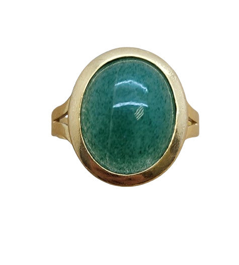 Bague Or avec Pierre de Jade