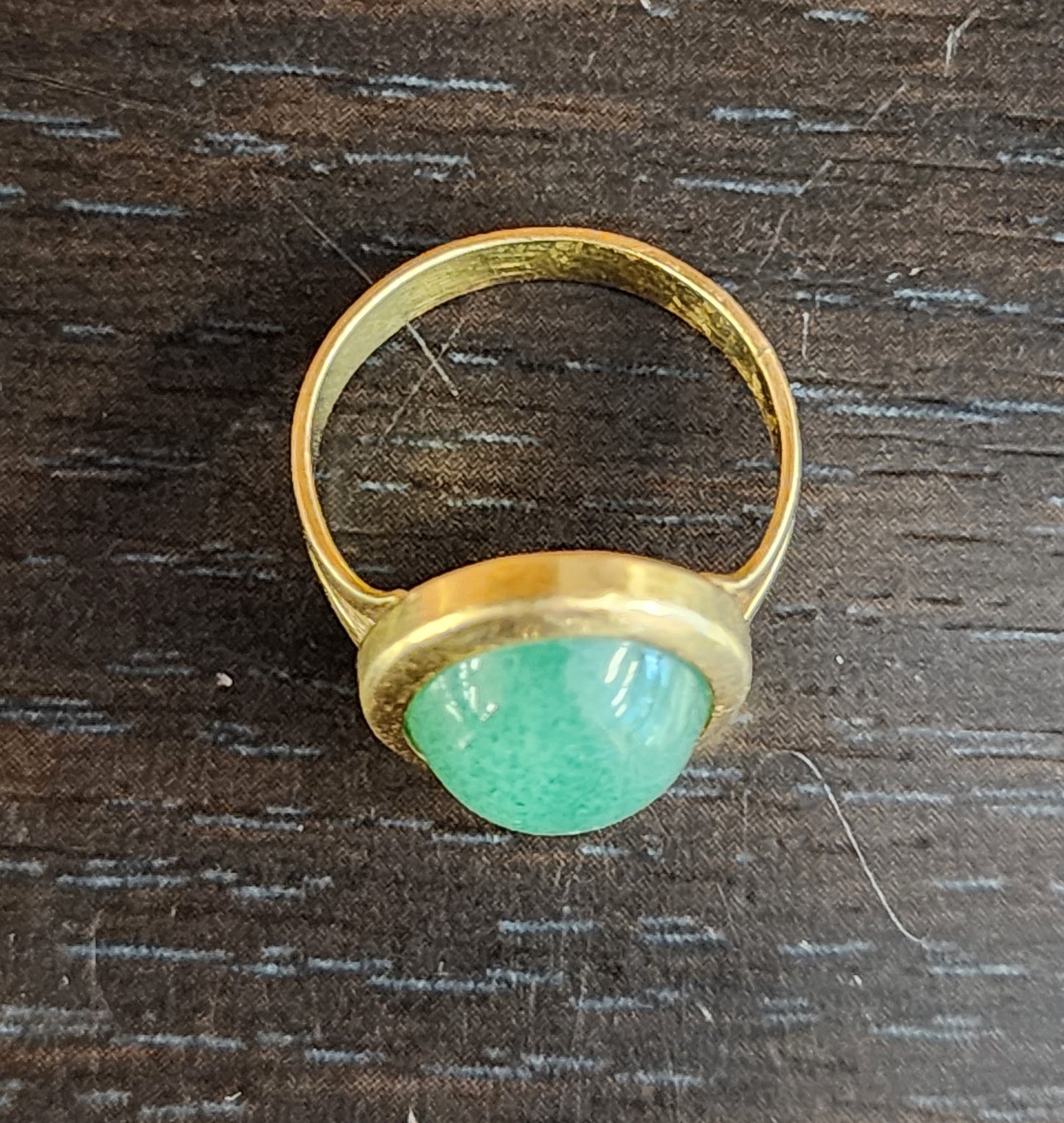 Bague Or avec Pierre de Jade