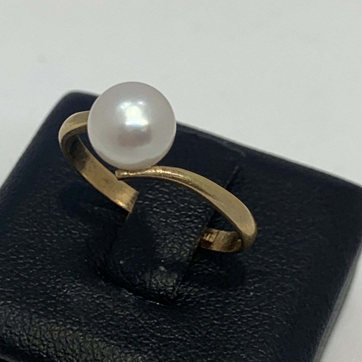 Bague Or avec Perle Blanche