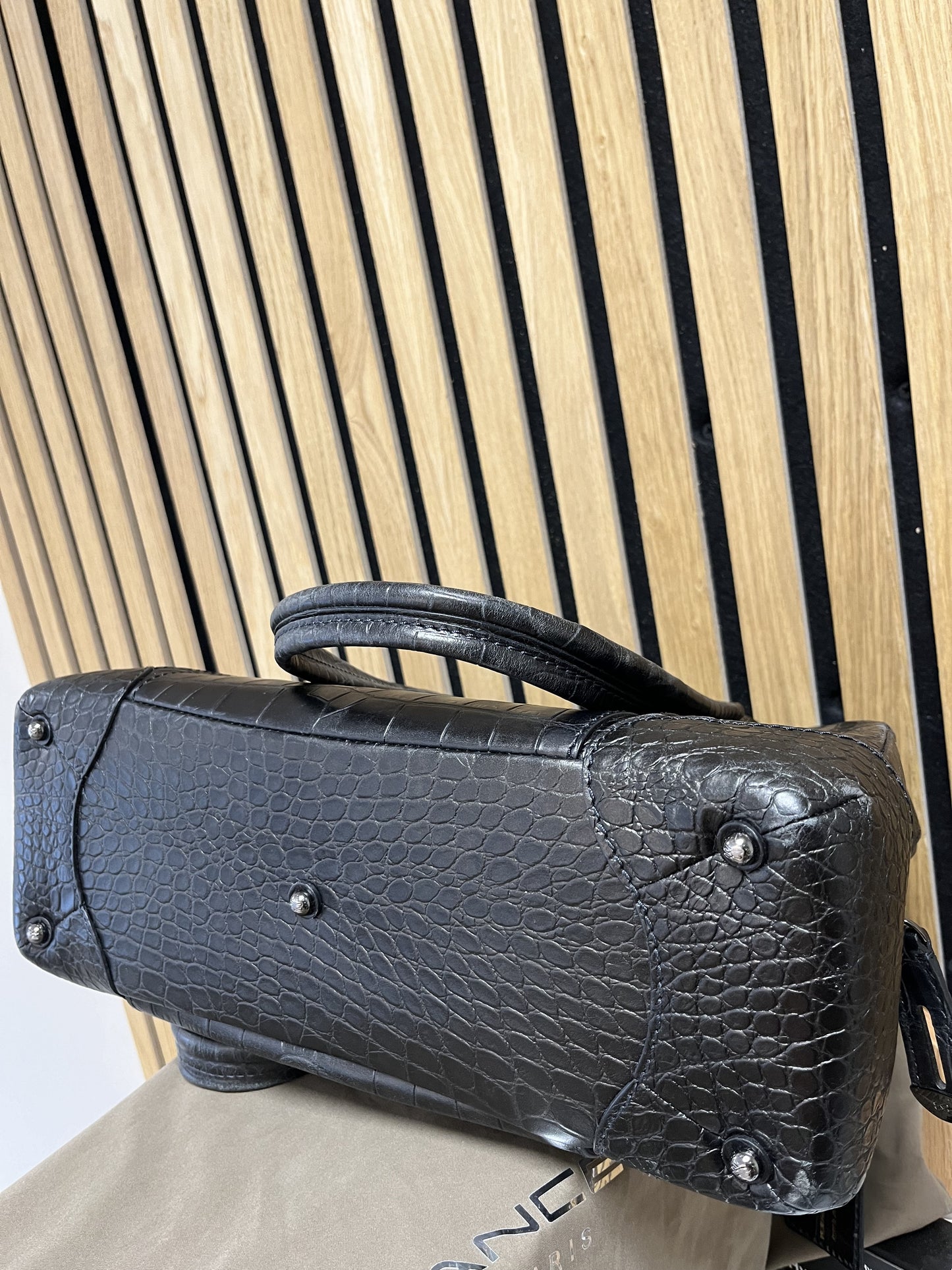 Sac Lancel Adjani Cuir Croco