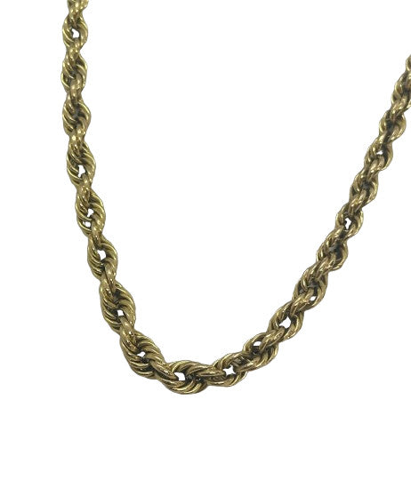 Collier en Or avec maille corde