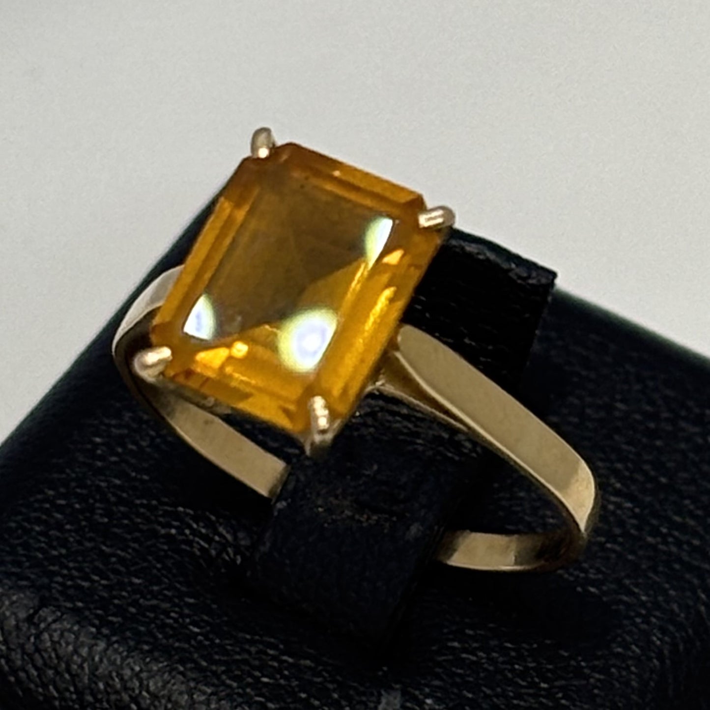 Bague Or avec Citrine