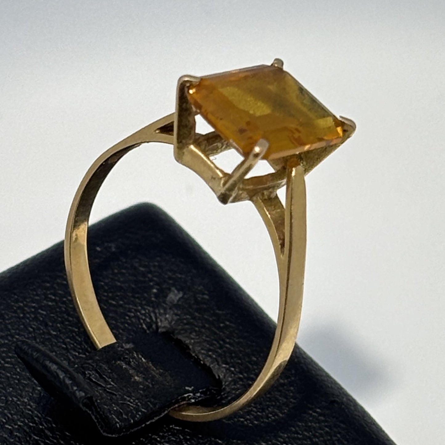 Bague Or avec Citrine