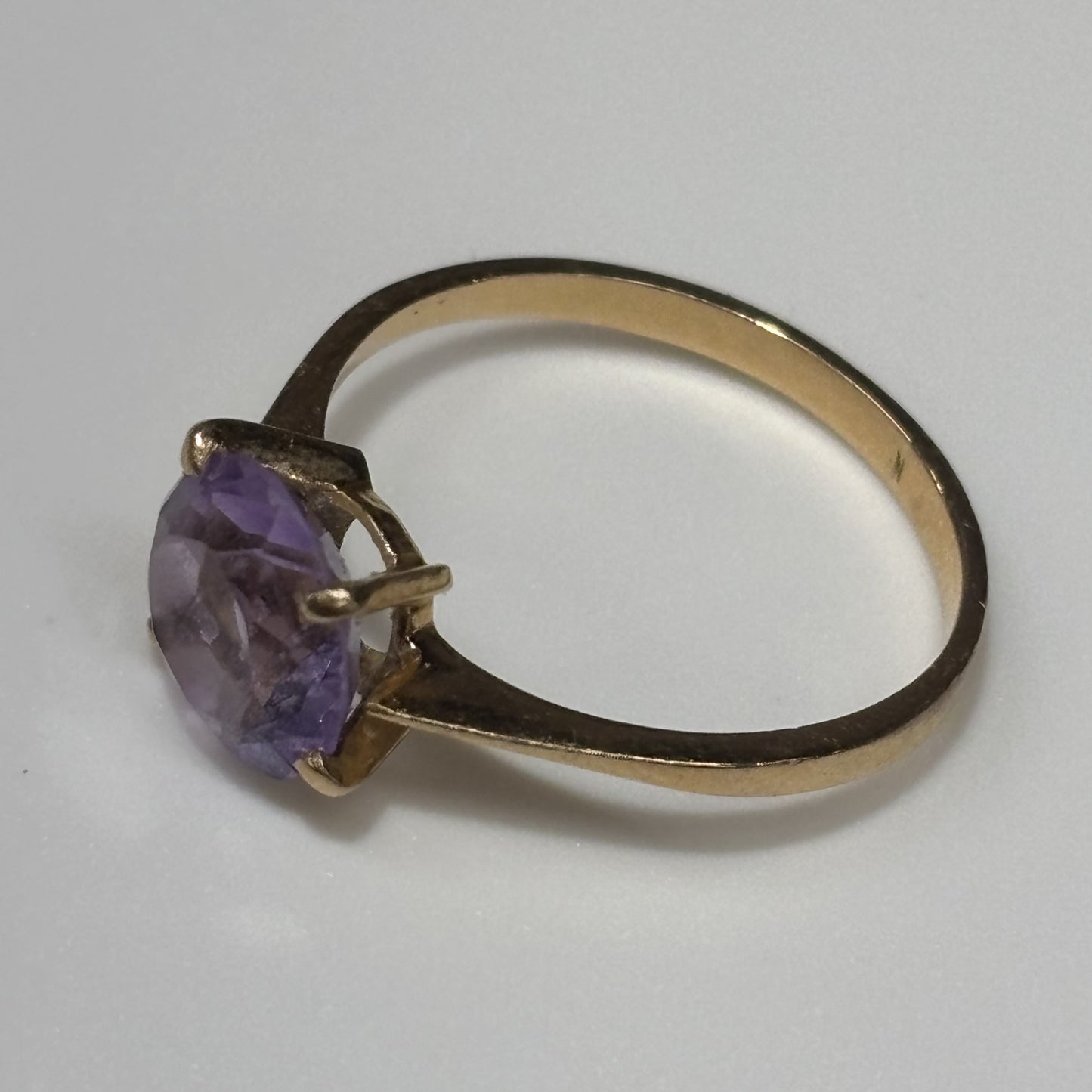 Bague Or avec Améthyste