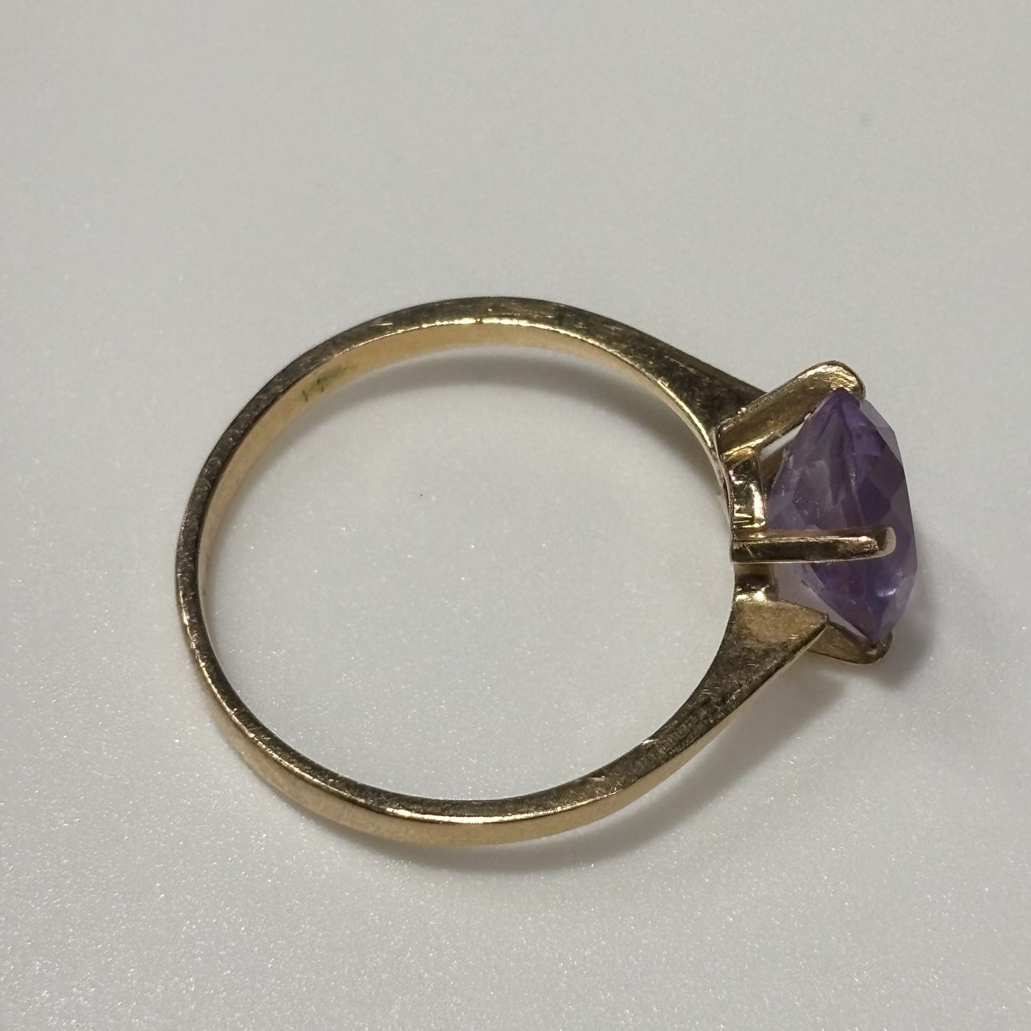 Bague Or avec Améthyste