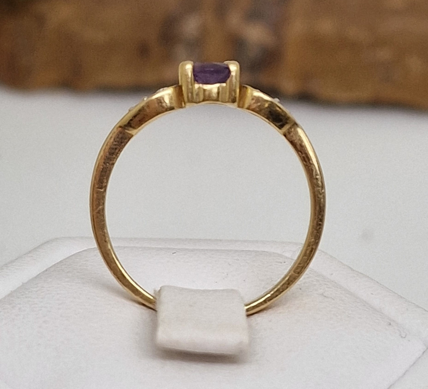 Bague Or avec Améthyste