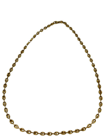 Collier Or Maille Grain de Café