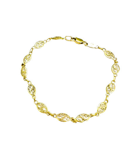 Bracelet Or Maille Filigrane