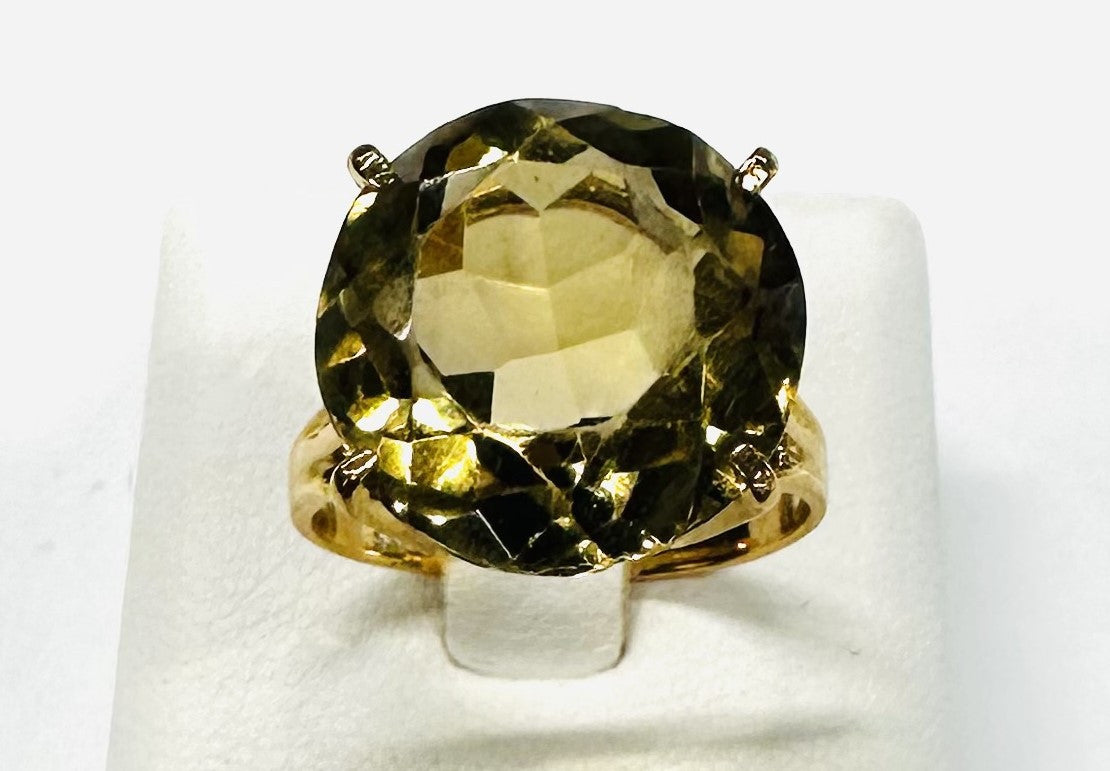 Bague Or et Citrine