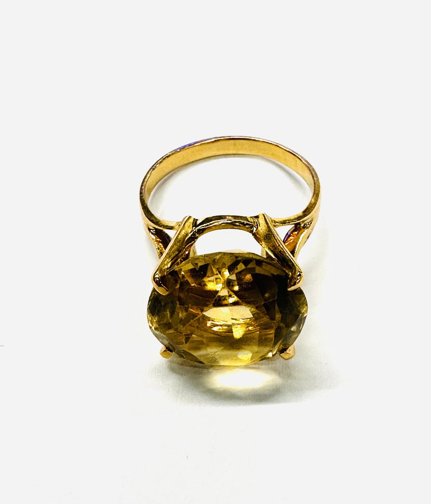 Bague Or et Citrine