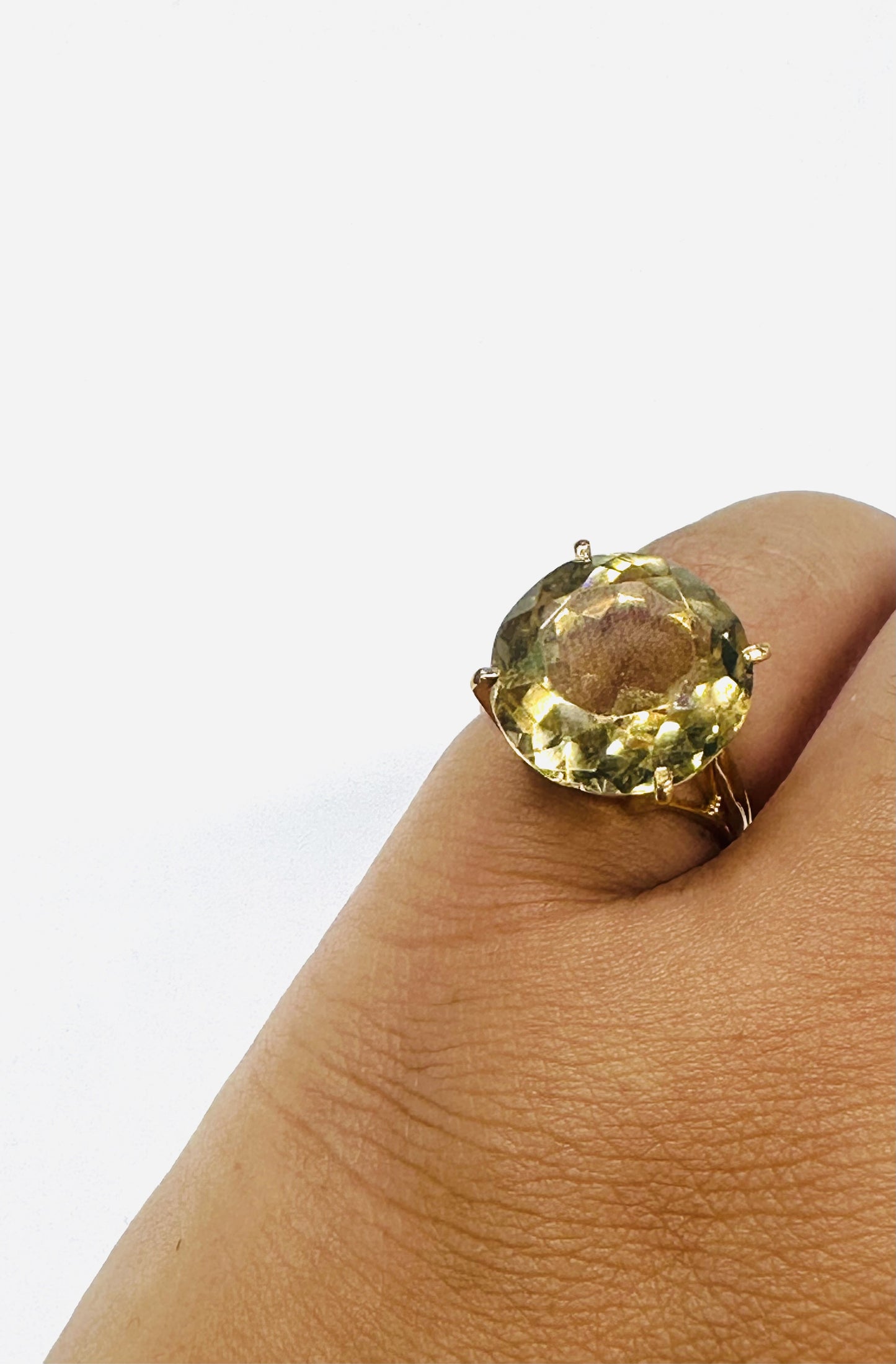 Bague Or et Citrine