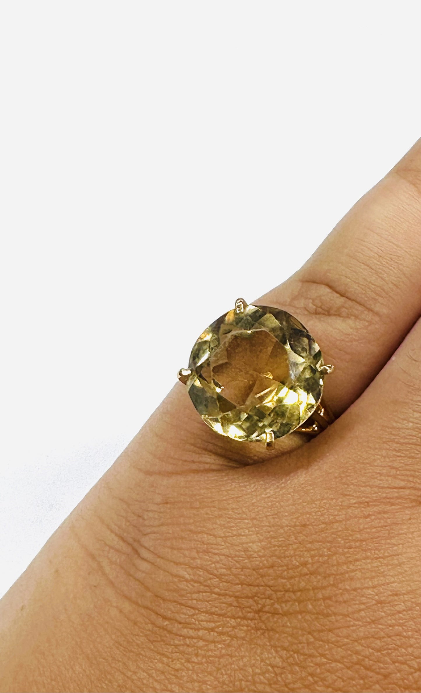 Bague Or et Citrine