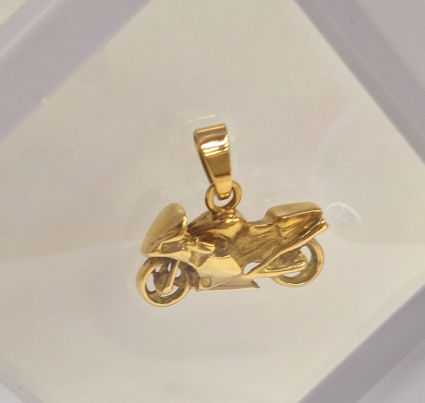 Pendentif Moto en Or Jaune