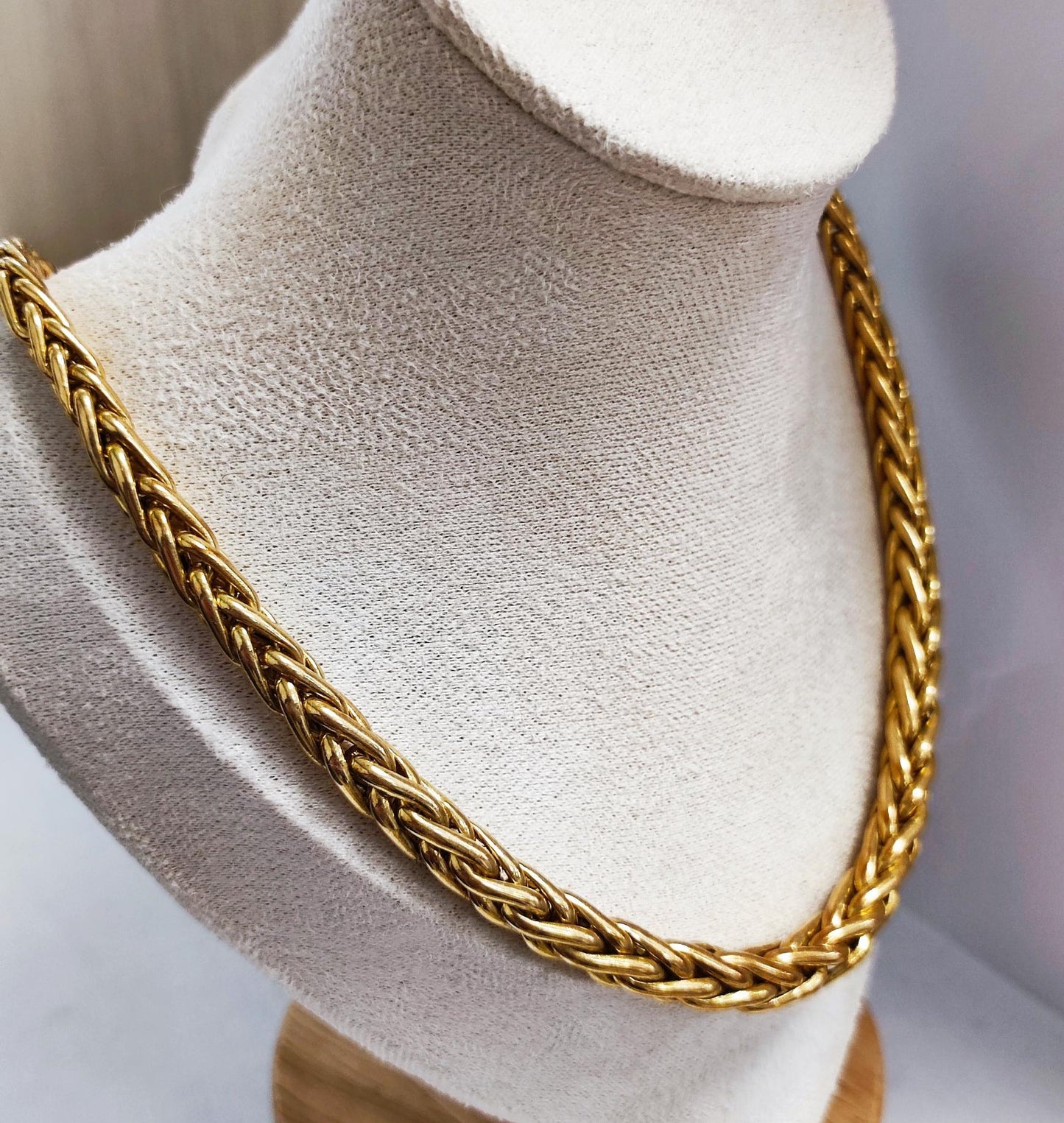 Collier Or Jaune Maille Palmier