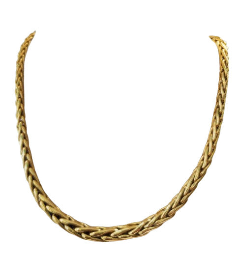 Collier Or Maille Palmier