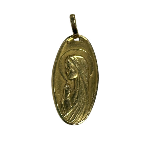 Pendentif Vierge Marie Or Jaune