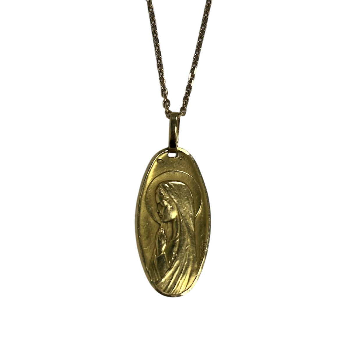 Pendentif Vierge Marie Or Jaune