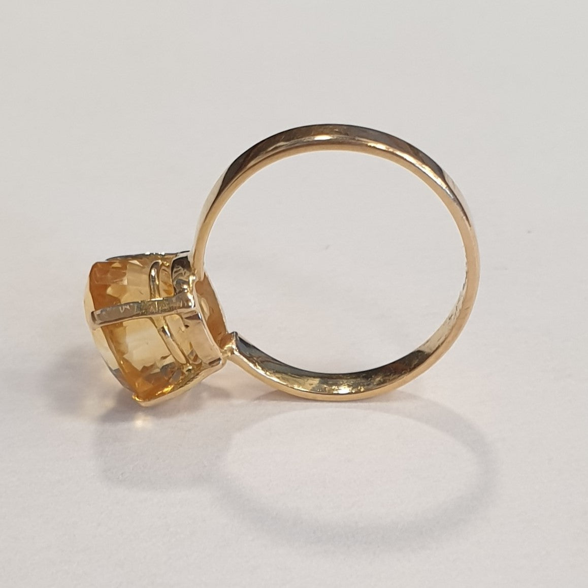 Bague Or avec Citrine