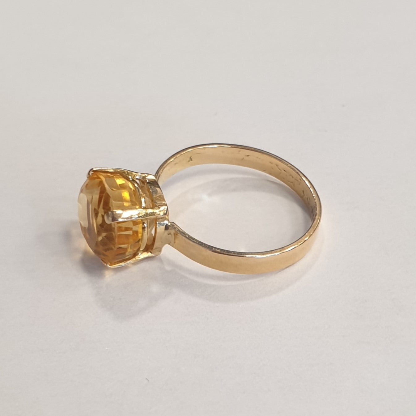 Bague Or avec Citrine