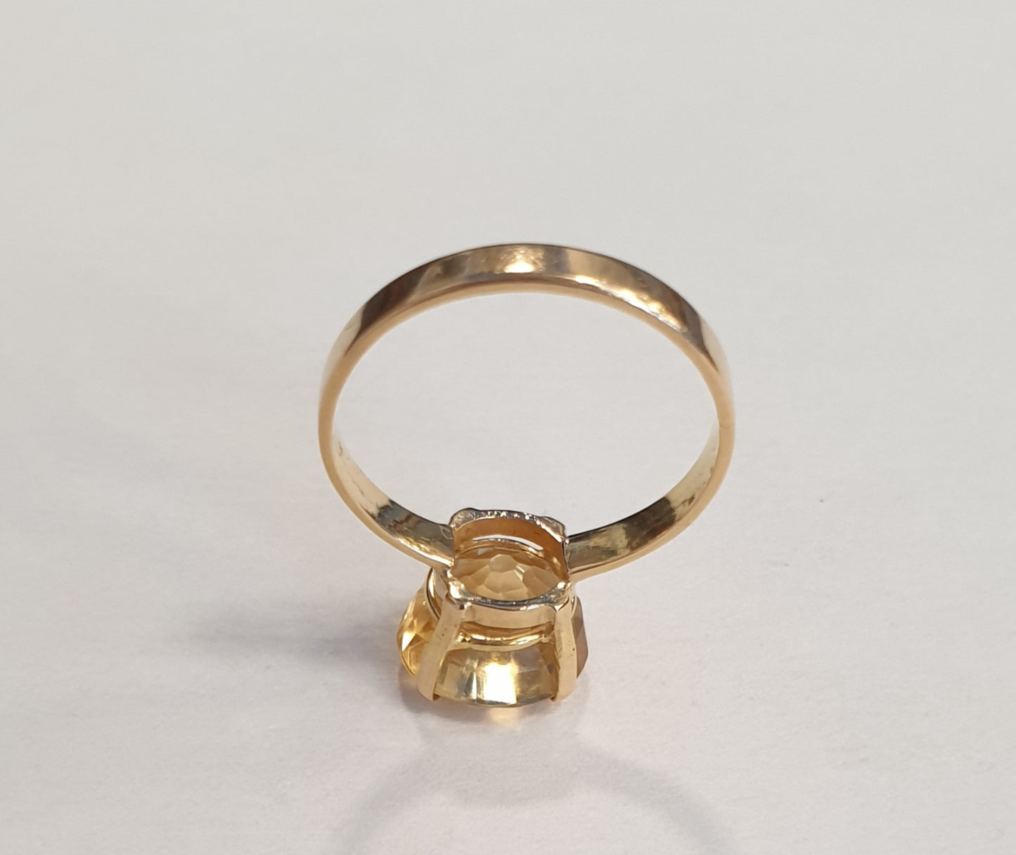 Bague Or avec Citrine