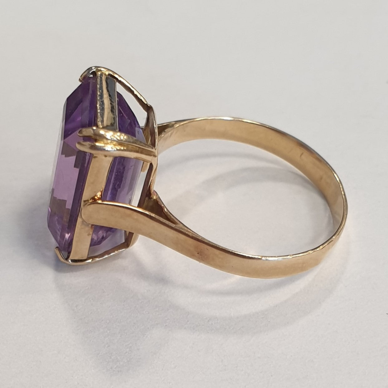 Bague Or avec Améthyste