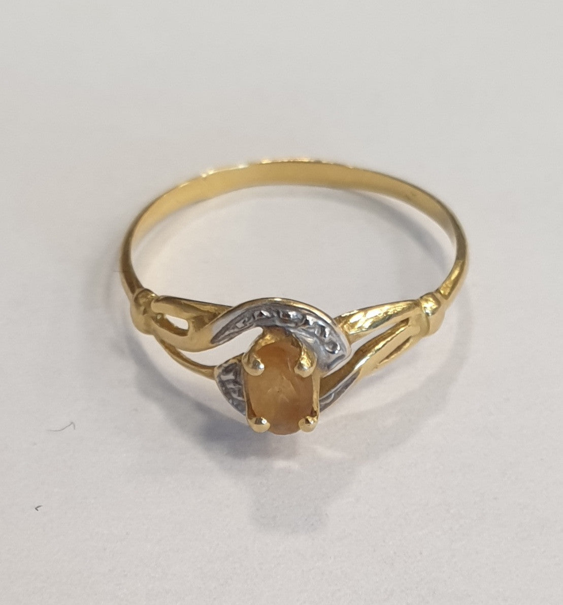 Bague Or avec Citrine