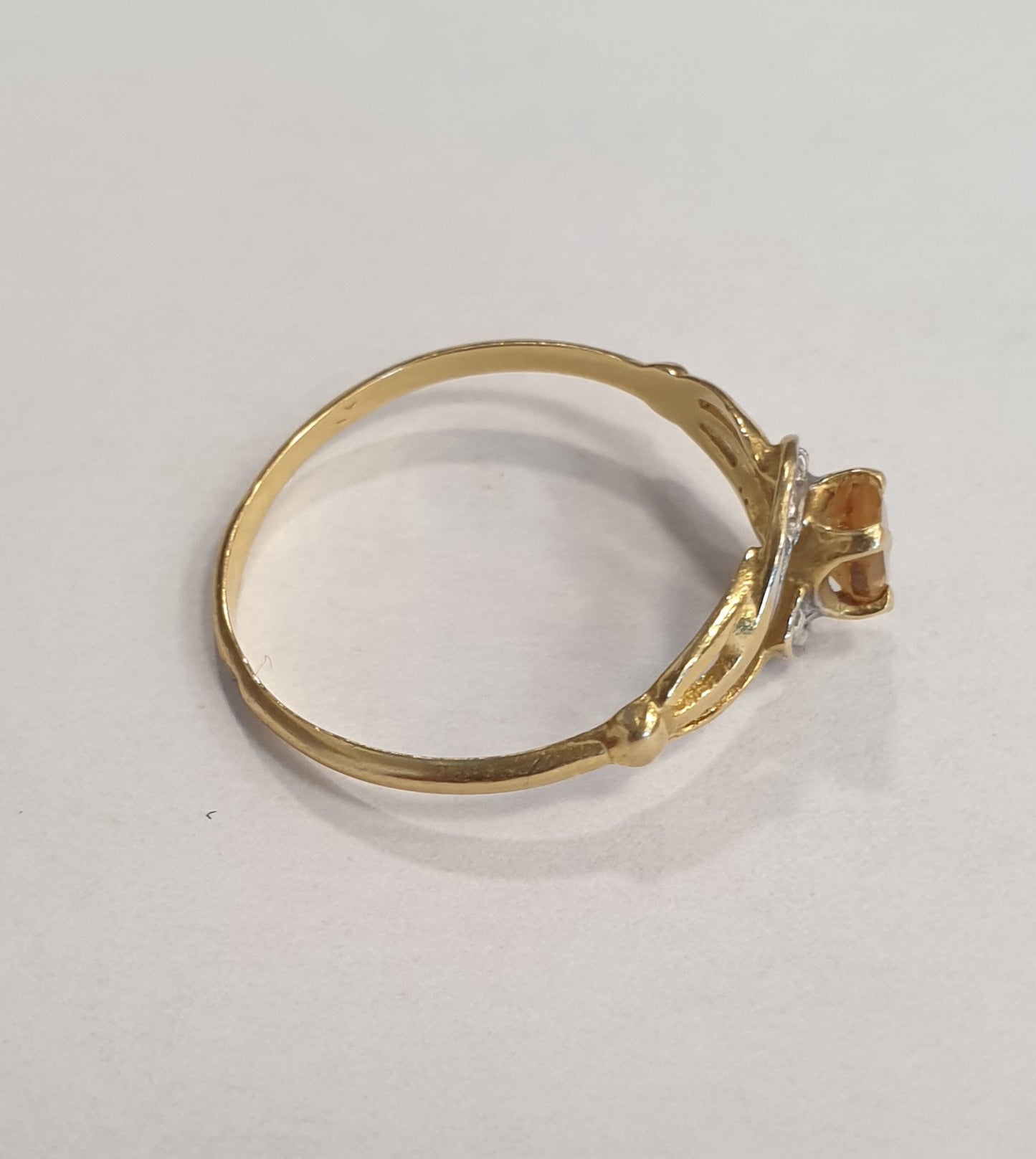 Bague Or avec Citrine