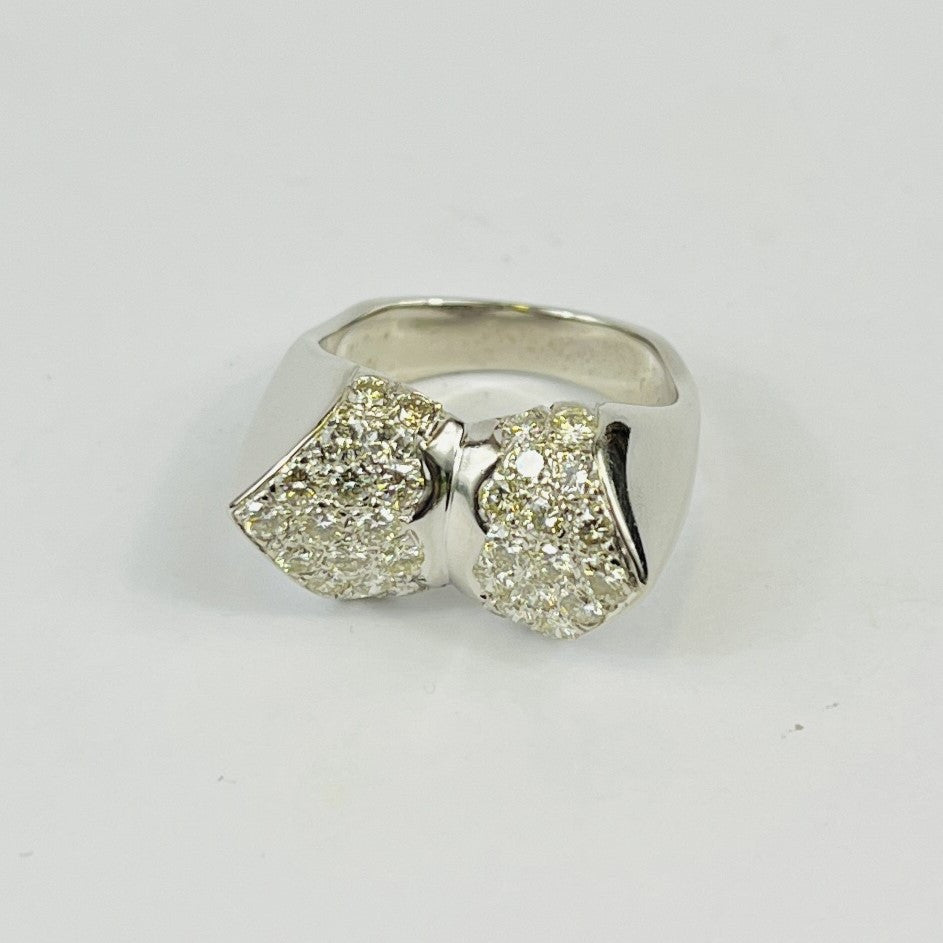 Bague Noeud Or avec Diamants