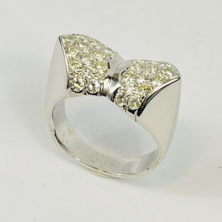 Bague Noeud Or avec Diamants