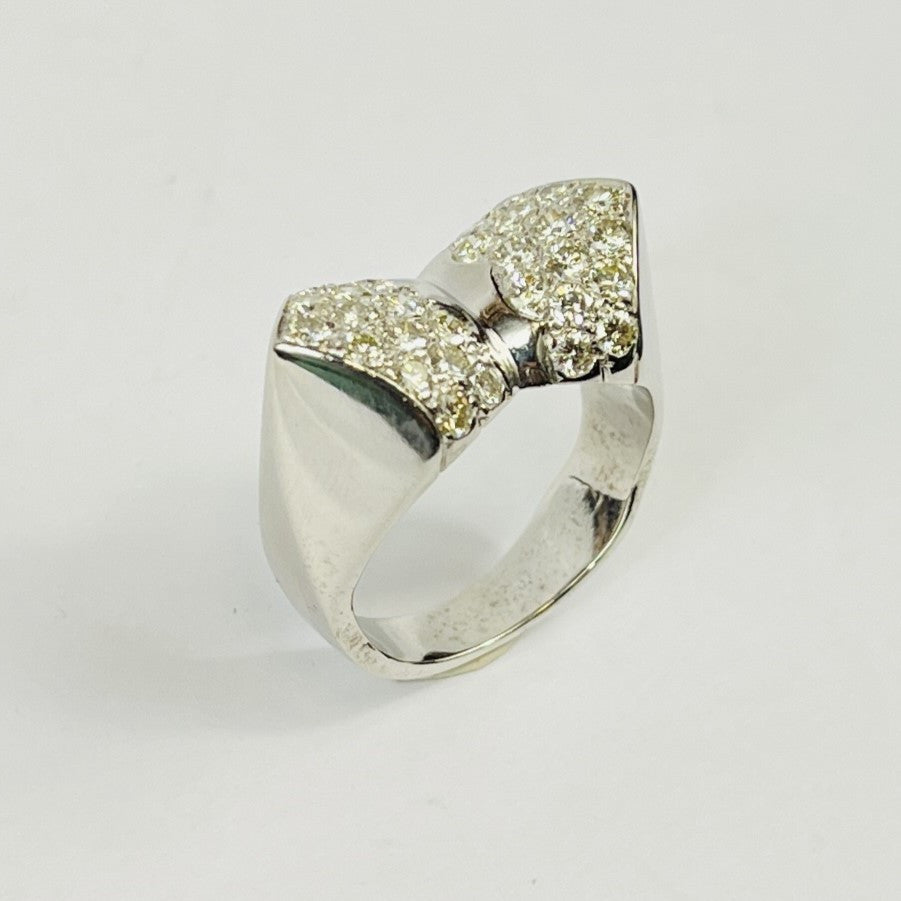 Bague Noeud Or avec Diamants