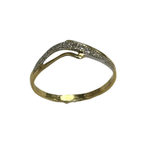 Bague 2 Ors avec Diamant