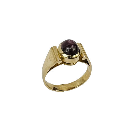 Bague Or et Racine de Rubis