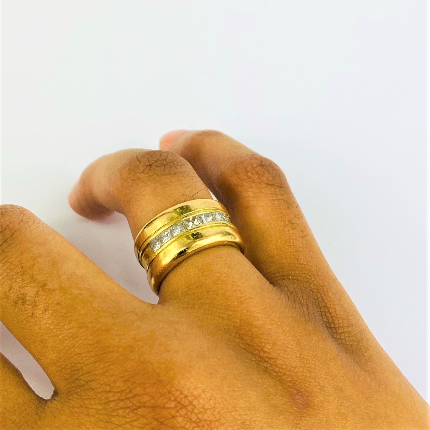 Bague en Or jaune avec Diamants