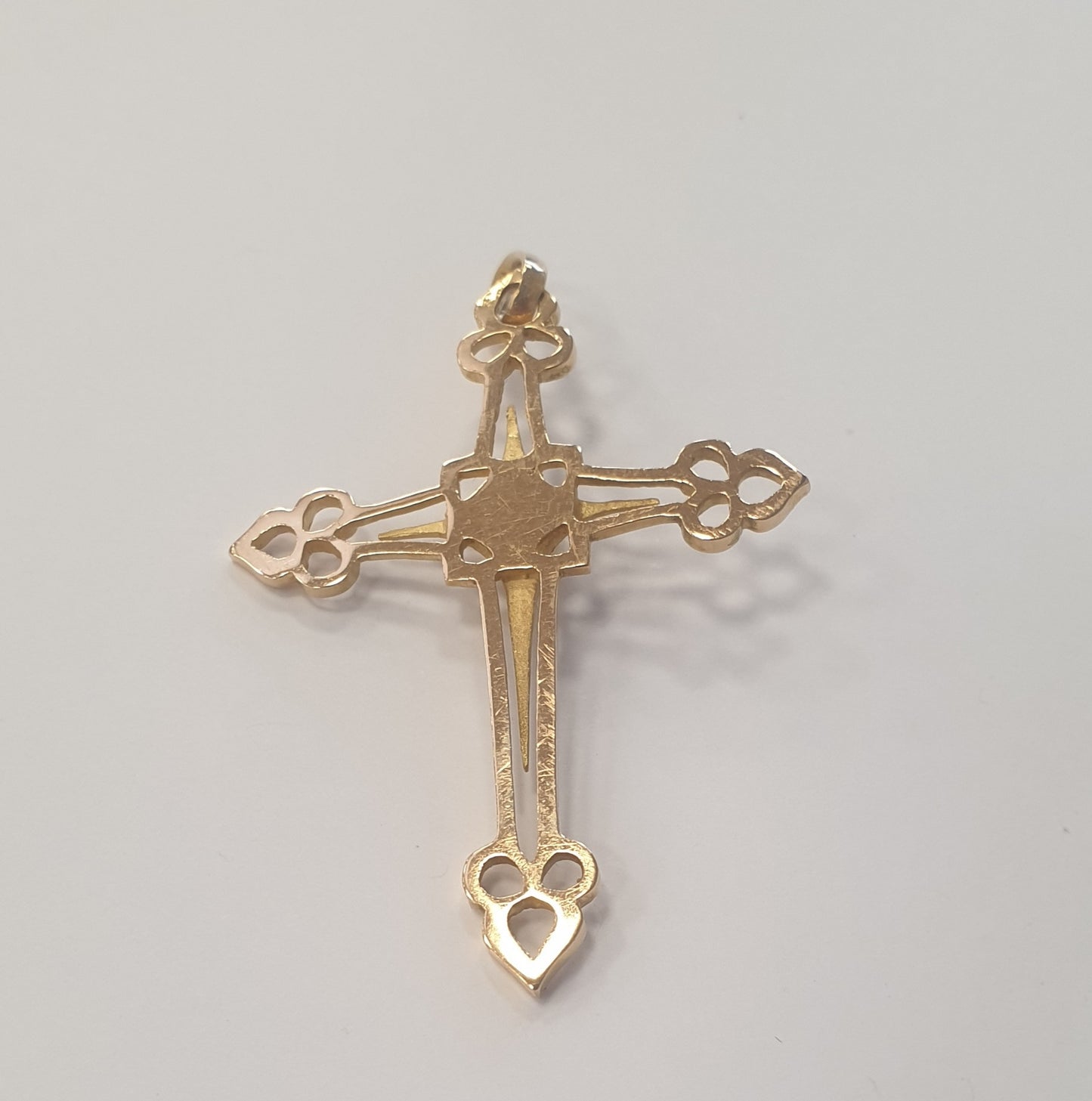 Pendentif Or Croix avec Perles