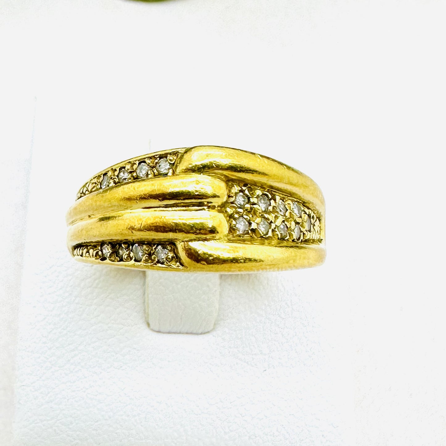 Bague Or Jaune avec Diamants