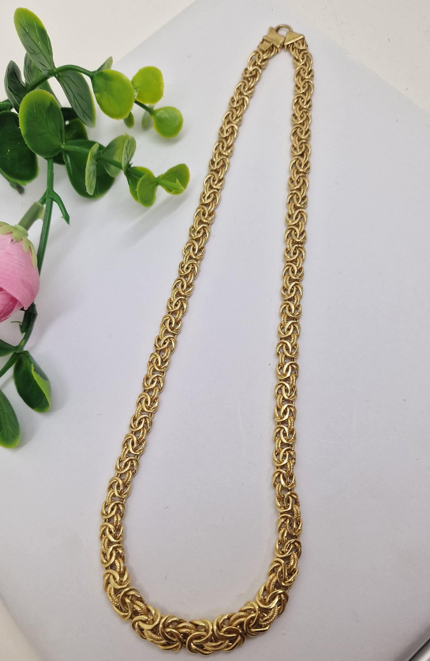 Collier or jaune maille royale