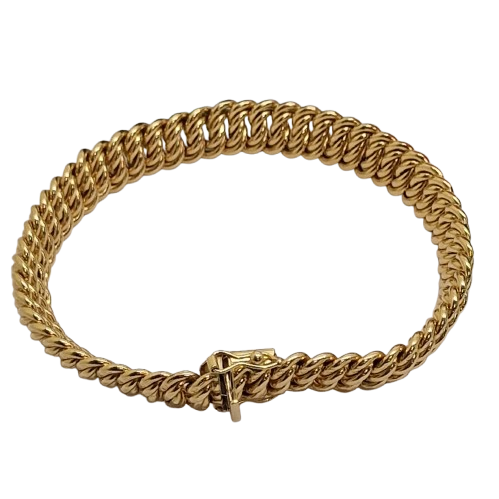 Bracelet or maill américaine