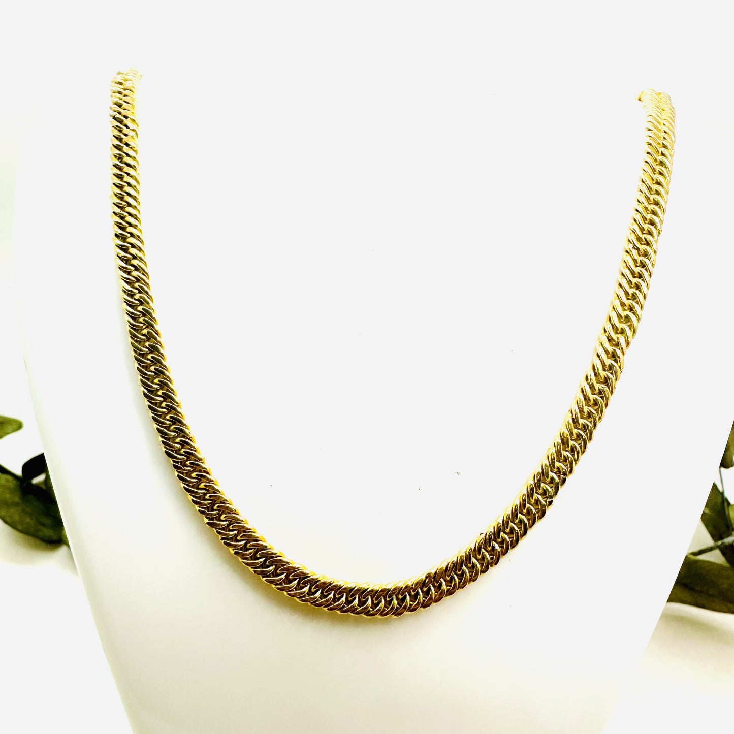 Collier Or Jaune Maille Américaine