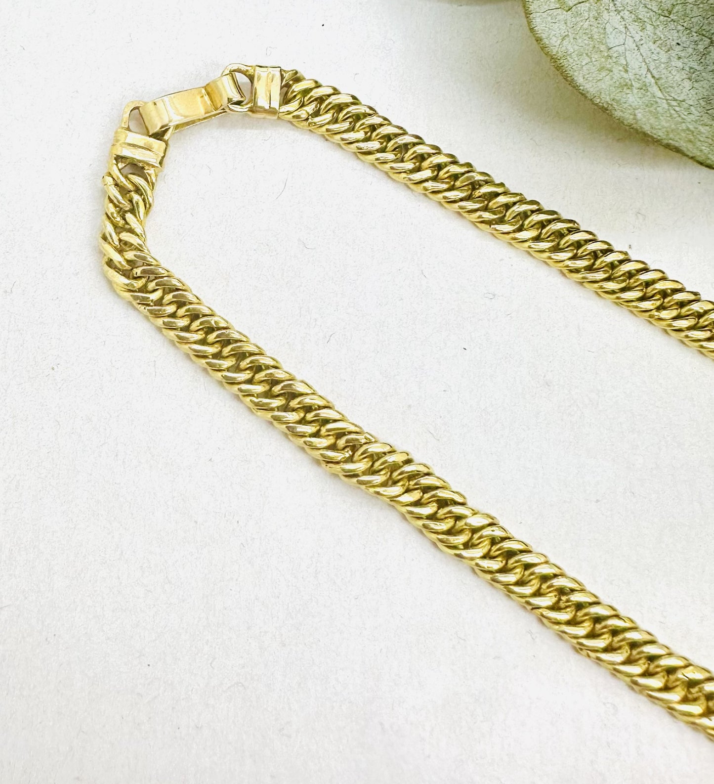 Collier Or Jaune Maille Américaine