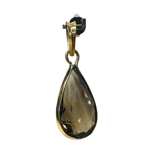 Pendentif Or avec Quartz Fumé