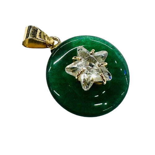 Pendentif Or avec Pierre Jade