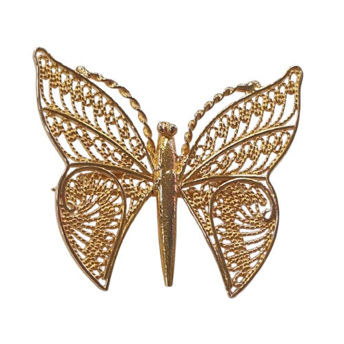 Broche Or Papillon