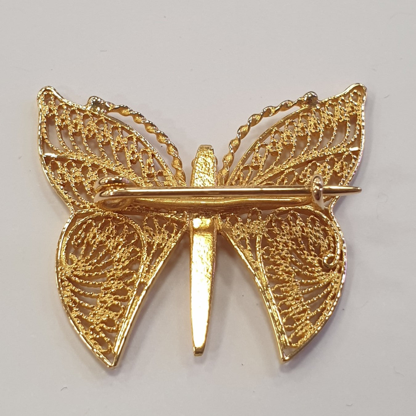 Broche Or Papillon