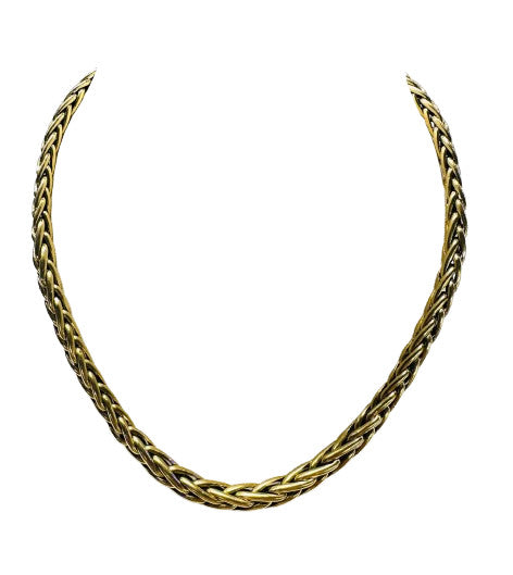 Collier Or Maille Palmier