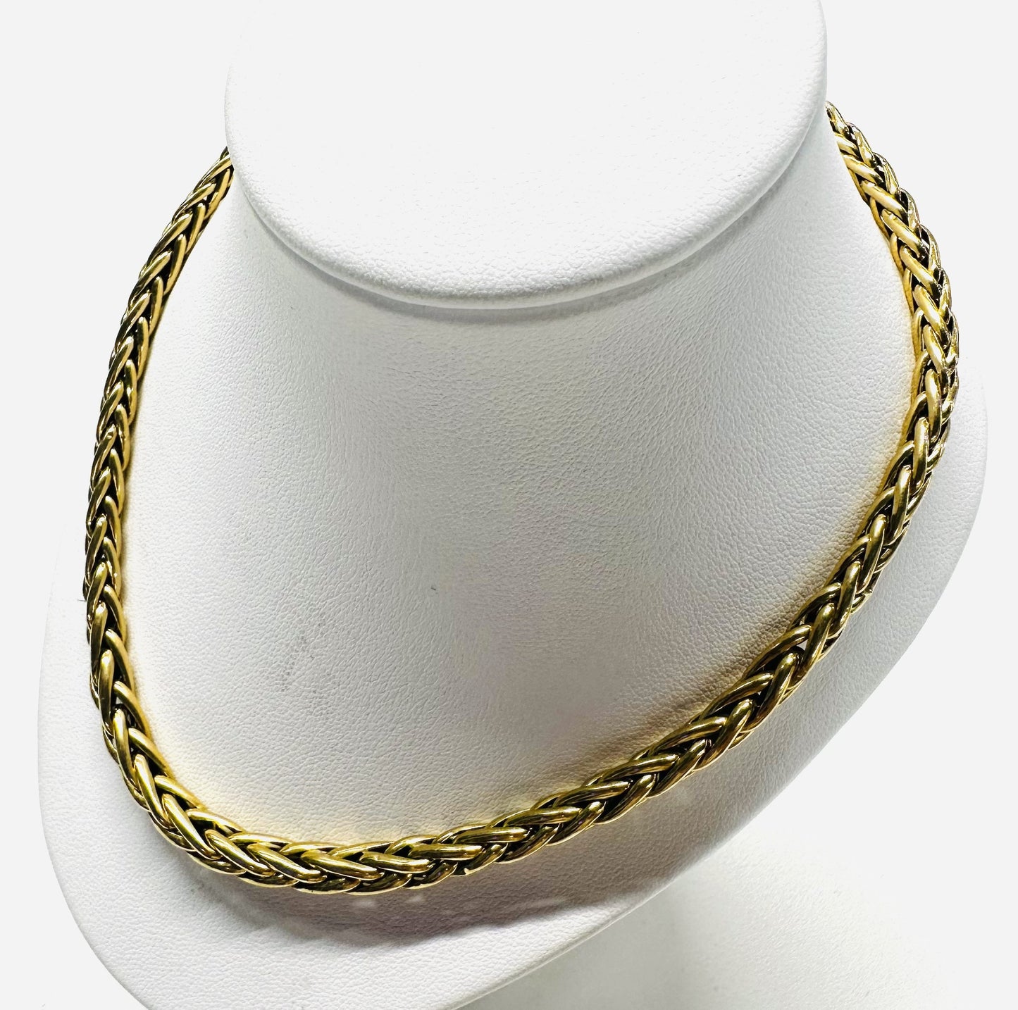 Collier Or Maille Palmier