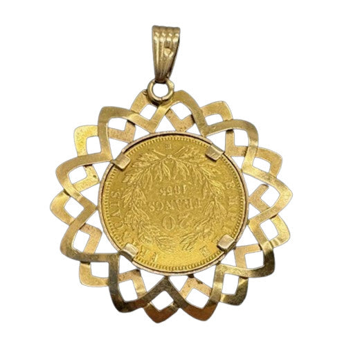 Pendentif avec Pièce 20 francs Napoléon III