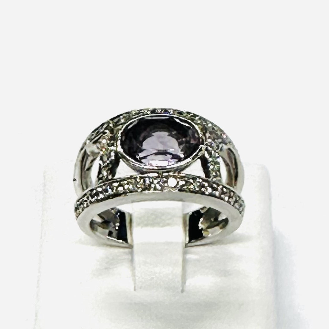 Bague Or avec Améthyste et Diamants